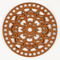 Донышко для вязания резное &laquo;Мандала&raquo;, круг 15 см, хдф 3 мм