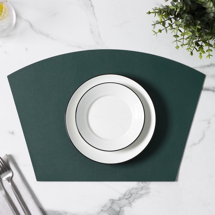 Салфетка сервировочная на стол &laquo;Тэм&raquo;, 30&times;44 см, цвет зелёный