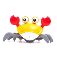 Каталка музыкальная «Краб», свет, звук, цвет жёлтый Каталка музыкальная «Краб», свет, звук, цвет жёлтый