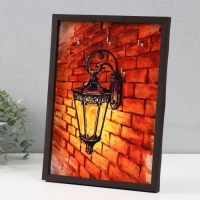 Ключница открытая "Фонарь акварель" 5 крючков, 23х32 см Ключница открытая "Фонарь акварель" 5 крючков, 23х32 см