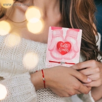 Новый год! Браслет &laquo;Сердце&raquo; варежки, сердце, цвет красный с серебром, 7см