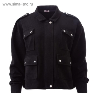 Бомбер женский MINAKU цвет чёрный, р-р 48