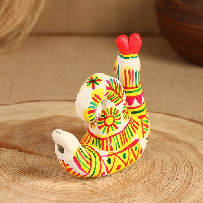 Филимоновская игрушка &laquo;Улитка&raquo;, 10 см