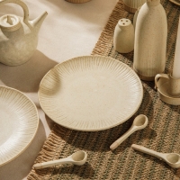 Набор тарелок керамических SL Home &laquo;Виенто&raquo;, d=23 см, цвет бежевый