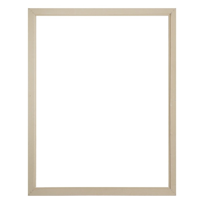 Рама для картин (зеркал) 70 х 90 х 4 см, дерево "Версаль", бело-серебристый