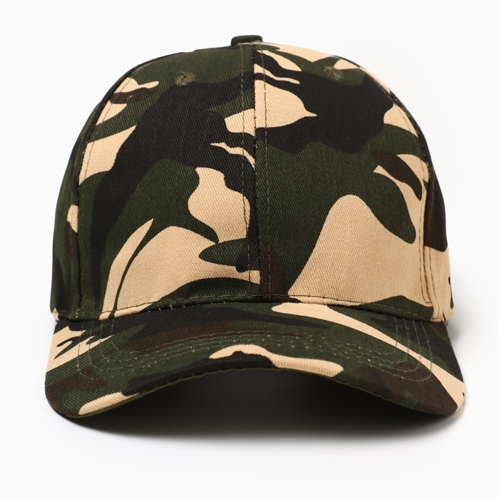 Кепка мужская MINAKU Кепка мужская MINAKU "Камуфляж" цвет зелёный, р-р 58