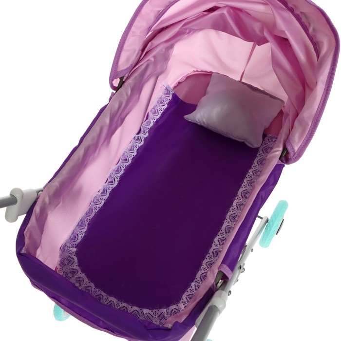 Коляска кукольная №1, цвет сиреневый