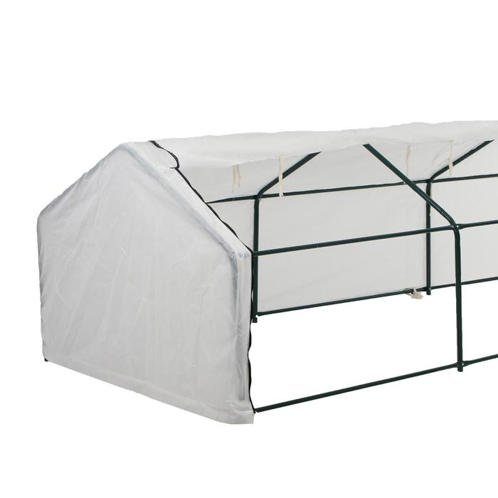 Мини-теплица, 3,7 × 1,4 × 1,15 м, стальной каркас d = 16 мм, спанбонд 60 г/м² Мини-теплица, 3,7 × 1,4 × 1,15 м, стальной каркас d = 16 мм, спанбонд 60 г/м²