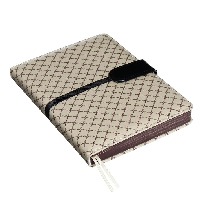 Ежедневник датированный 2024 A5 176 листов, deVENTE.Chelsea, твёрдая обложка из искусственной кожи, коричневый срез, магнитный хлястик, ляссе, кремовый блок 70 г/м2, бежевый Ежедневник датированный 2024 A5 176 листов, deVENTE.Chelsea, твёрдая обложка из искусственной кожи, коричневый срез, магнитный хлястик, ляссе, кремовый блок 70 г/м2, бежевый