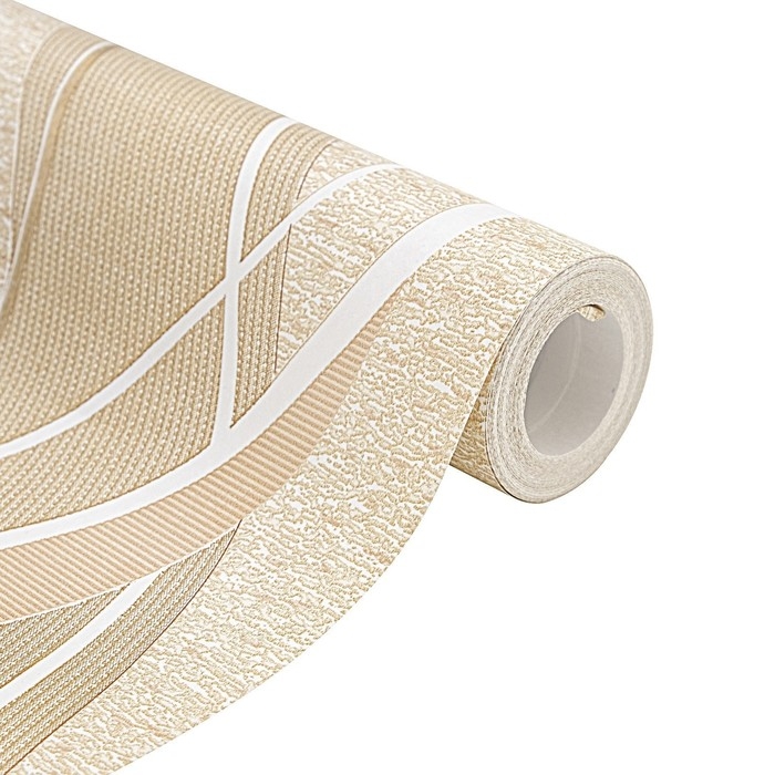 Обои бумажные Саратов Ф434-02 Импульс бежевый 0,53х10м