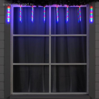 Гирлянда «Сосульки» 2.5 × 0.3 м, IP65, прозрачная нить, 192 LED, свечение мульти с эффектом стекания, 12 В Гирлянда «Сосульки» 2.5 × 0.3 м, IP65, прозрачная нить, 192 LED, свечение мульти с эффектом стекания, 12 В