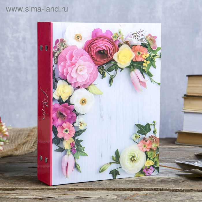 Фотоальбом на 200 фото 10х15 см "Соцветие" МИКС