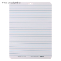 Доска маркерная A4 (33 х 24 см) Calligrata, двусторонняя: клетка/линейка, красная Доска маркерная A4 (33 х 24 см) Calligrata, двусторонняя: клетка/линейка, красная