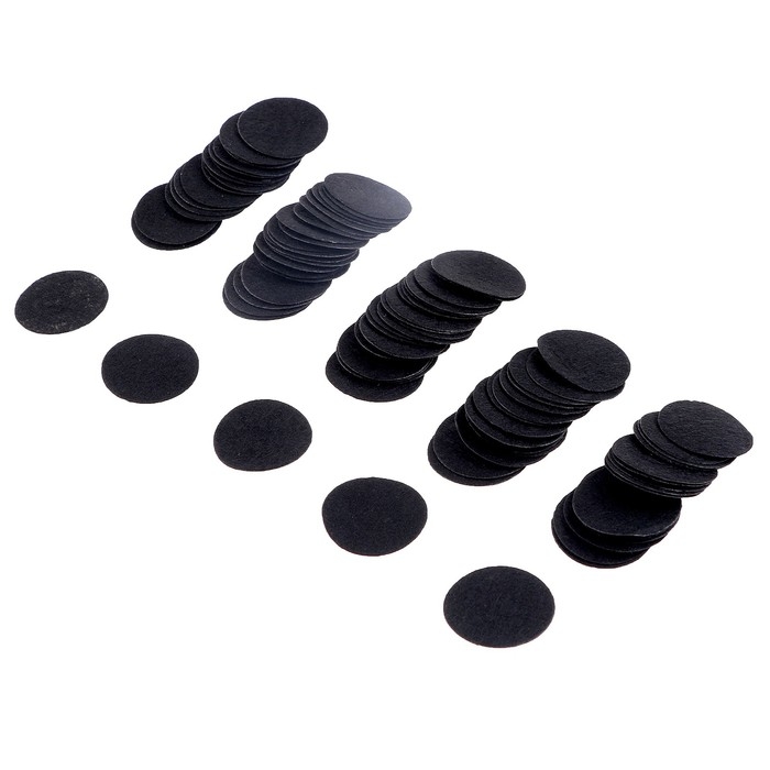 Диски фетровые для творчества и декора &laquo;Кружочки&raquo;, 500 шт., размер 1 шт. &mdash; 2,5 см, цвет чёрный
