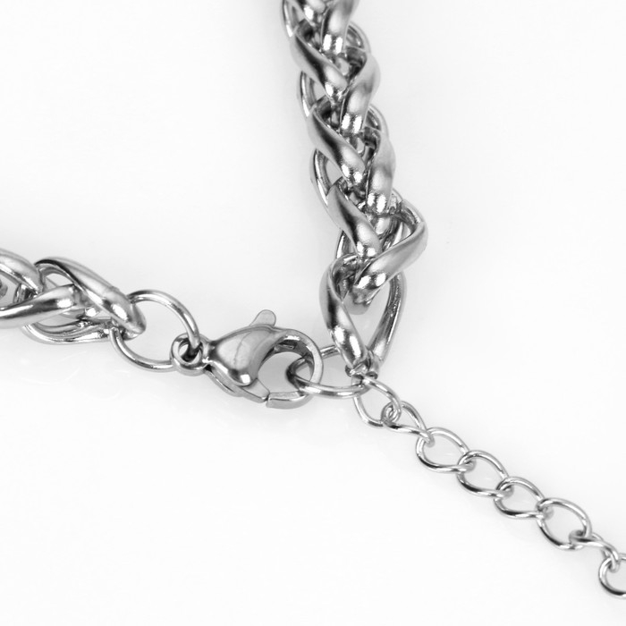 Браслет &laquo;Гладиатор&raquo; узкие звенья, цвет серебро, 18 см