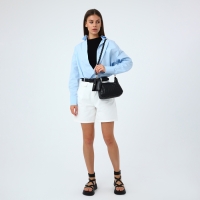 Сумка кросс-боди на молнии, цвет чёрный Сумка кросс-боди на молнии, цвет чёрный