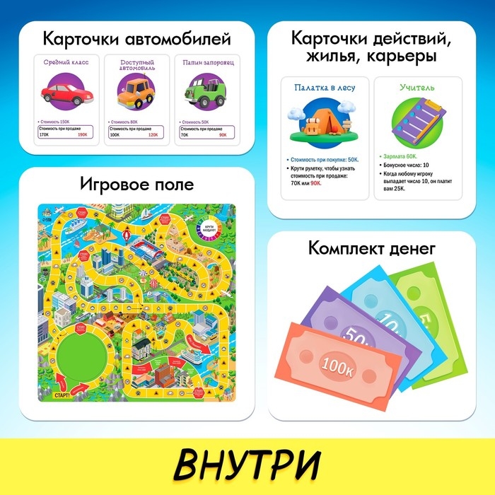 Настольная игра «Игра в реалити!», 2-4 игрока, 8+ Настольная игра «Игра в реалити!», 2-4 игрока, 8+