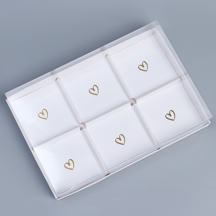 Коробка кондитерская для муссовых пирожных &laquo;Present&raquo;, 27 х 17.8 х 6.5 см