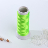 Нить атласная, 120D/2, 700 м, цвет салатовый №644 Нить атласная, 120D/2, 700 м, цвет салатовый №644