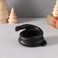 Подсвечник "Змея" крученая мини 4*7*4 см черная Подсвечник "Змея" крученая мини 4*7*4 см черная