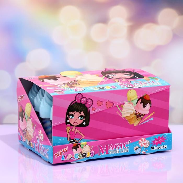 Блеск для губ &laquo;Мороженое&raquo;, микс цветов и ароматов