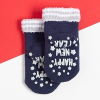 Носки новогодние детские Крошка Я «Мишка», цвет синий, 10-12 см Носки новогодние детские Крошка Я «Мишка», цвет синий, 10-12 см