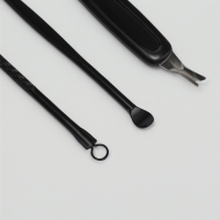 Набор маникюрный &laquo;Christian&raquo;, 8 предметов, в футляре, цвет чёрный/серый