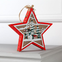 Светодиодная фигура «Снеговик в лесу» 22 × 22 × 4 см, дерево, батарейки АААх2 (не в комплекте), свечение тёплое белое Светодиодная фигура «Снеговик в лесу» 22 × 22 × 4 см, дерево, батарейки АААх2 (не в комплекте), свечение тёплое белое