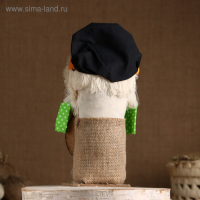 Оберег-домовой "Кузьма в кепке, с рублем", 27х14х10 см, микс