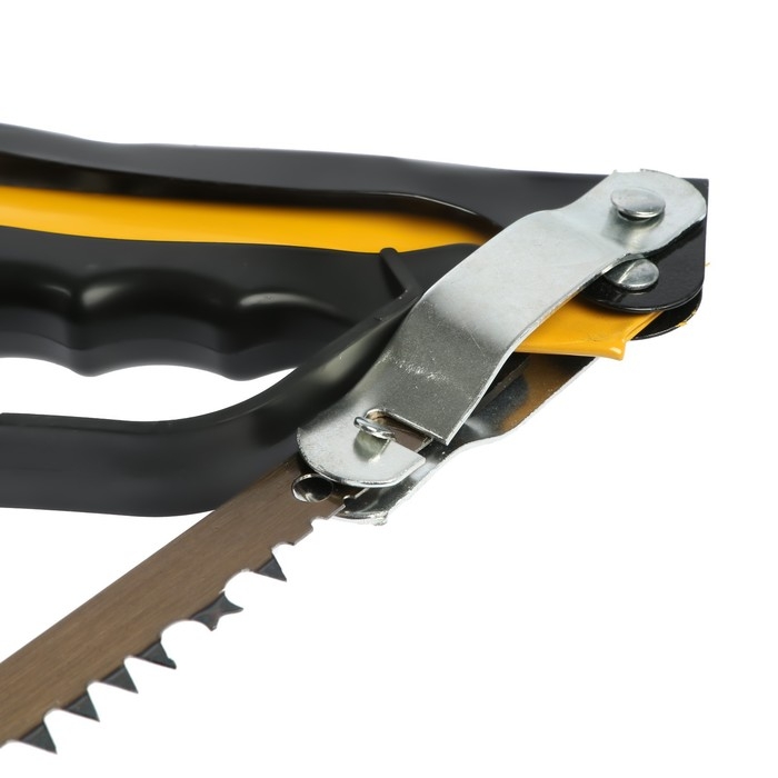 Пила лучковая ТУНДРА, Пила лучковая ТУНДРА, "волчий зуб" для быстрого пила по сухой и мокрой древесине, 600 мм