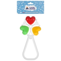 Погремушка на палочке &laquo;Сердечки&raquo;, виды МИКС