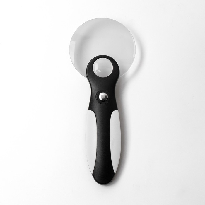 Лупа классическая, линза 60,16мм, подсветка, микс Лупа классическая, линза 60,16мм, подсветка, микс