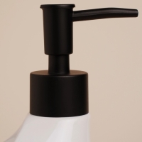 Дозатор для мыла с подставкой для губки Drop, 450 мл, цвет белый Дозатор для мыла с подставкой для губки Drop, 450 мл, цвет белый