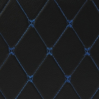 Органайзер кофр в багажник, 55 х 30 х 31 см, экокожа, черный-синий