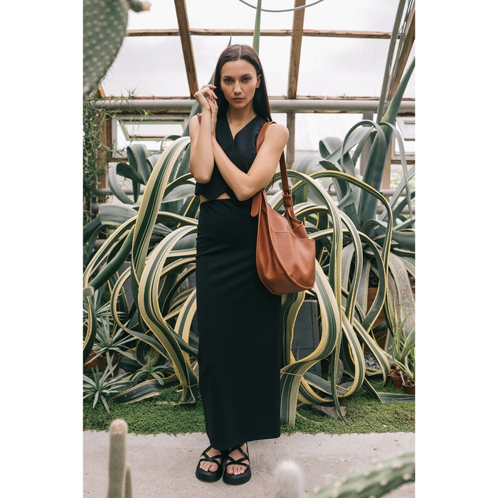 Сумка женская на магните TEXTURA, средний размер, цвет коричневый Сумка женская на магните TEXTURA, средний размер, цвет коричневый