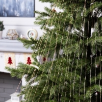 Гирлянда &laquo;Конский хвост&raquo; 20 нитей по 2 м, нить медная, 400 LED, 12 В, блок питания в комплекте, фиксинг, свечение белое