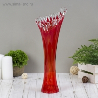 Ваза "Коралл"  красная  38см