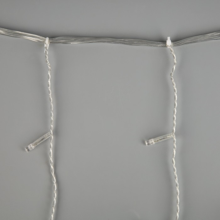 Гирлянда &laquo;Занавес&raquo; 2 &times; 3 м, IP20, прозрачная нить, 720 LED, свечение мульти, 8 режимов, 220 В