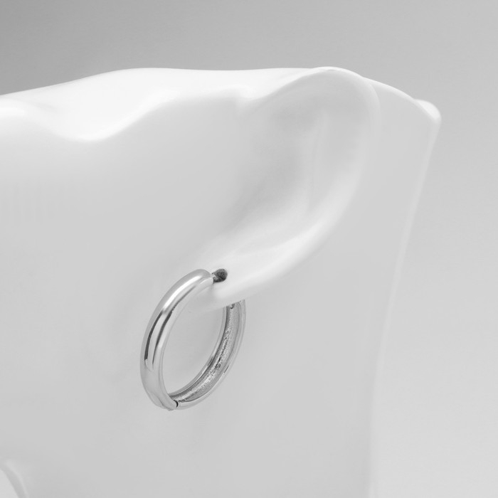 Серьги металл &laquo;Богема&raquo; кольцо, цвет серебро