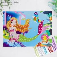 Аппликация круглыми стразами &laquo;Русалочка и друзья&raquo;