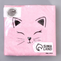 Салфетки бумажные однослойные &laquo;Кошечка&raquo;, 24 &times; 24 см, в наборе 20 шт.