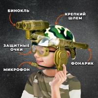 Шлем &laquo;Штурмовик&raquo;, световые и звуковые эффекты, работает от батареек