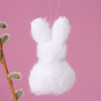 Мягкая игрушка &laquo;Зайка&raquo; на подвесе, 11 см, цвет МИКС