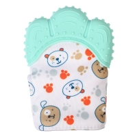 Прорезыватель-рукавичка &laquo;Собачки&raquo;, цвет мятный, Крошка Я