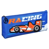 Пенал школьный на молнии "Машина", микс