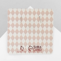 Серьги ассорти &laquo;Радость&raquo; карты, пики, цвет бежевый в серебре