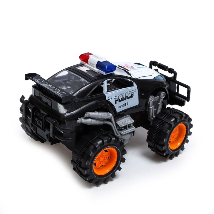 Машина радиоуправляемая &laquo;Дорожный патруль&raquo;, работает от батареек, цвет чёрный