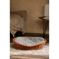 Лежанка для собак и кошек из лозы, 64х48х11 см Лежанка для собак и кошек из лозы, 64х48х11 см