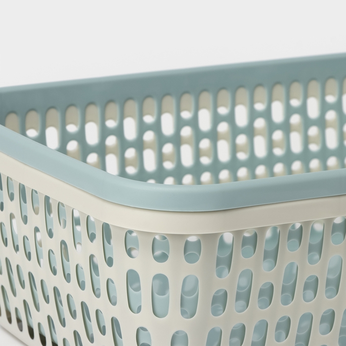 Корзина для хранения, 35&times;25&times;12 см, цвет МИКС