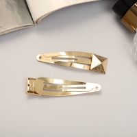 Невидимка для волос "Аманда" (набор 2 шт) куб, 6,5 см, золото Невидимка для волос "Аманда" (набор 2 шт) куб, 6,5 см, золото